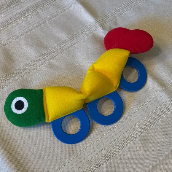 Vintage 1985 Wiggle Worm Teether & Rattle - Picture 2 of 6